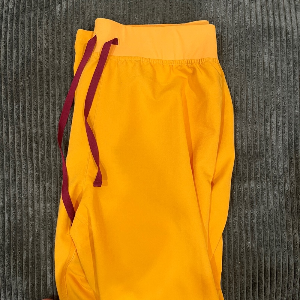 Figs Yellow Drawstring Scrub Pants Yola